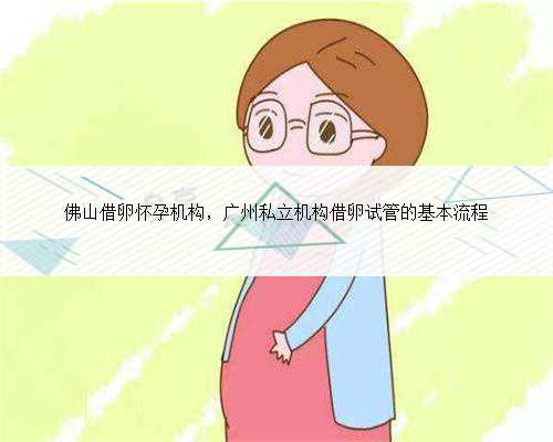 佛山借卵怀孕机构，广州私立机构借卵试管的基本流程
